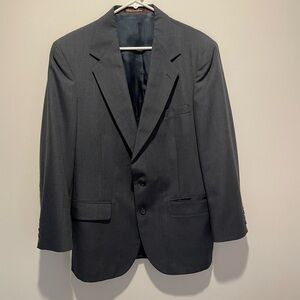 Stafford Men's Vintage American Craftsmen Suit Coat Black Gray Size 40R W34